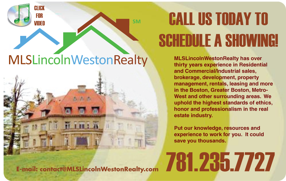 over 30 years experience in Massachusetts Real Estate residential and commercial real estate sales in Massachusetts Geater Boston property management rental, leasing Lincoln Newton Concord Lexington Realtor